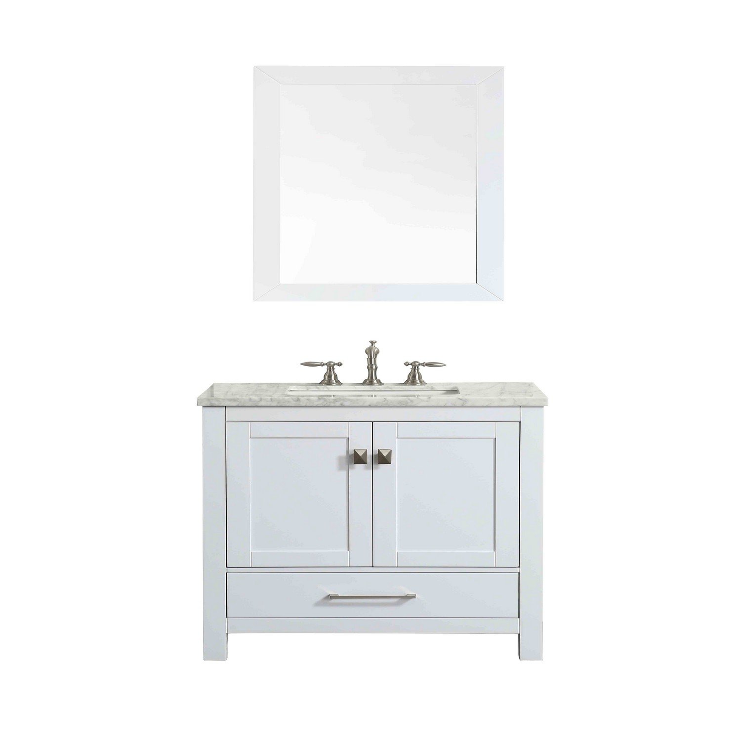 Eviva Aberdeen 30 Transitional White Bathroom Vanity