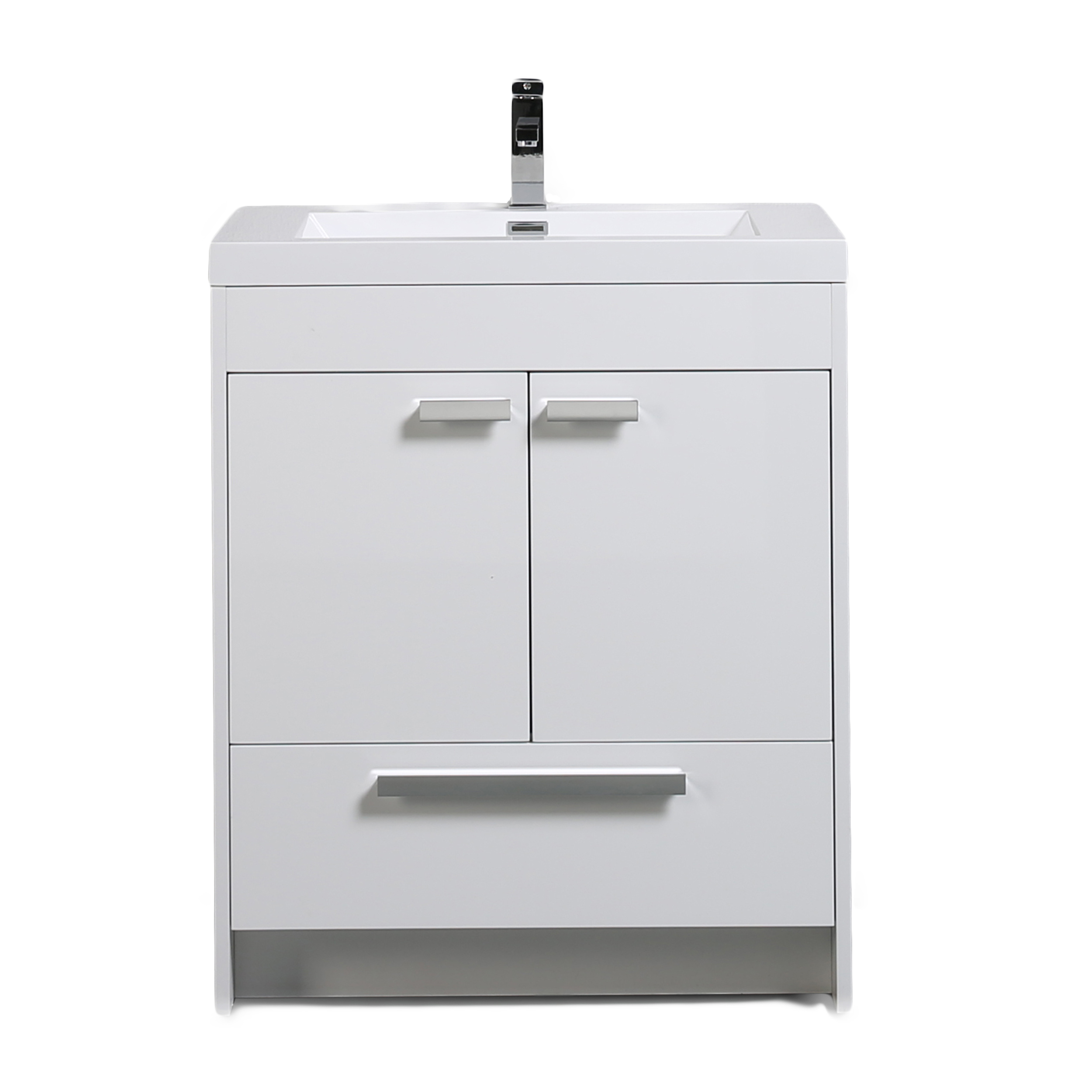 Eviva Lugano 30 Inch White Modern Bathroom Vanity