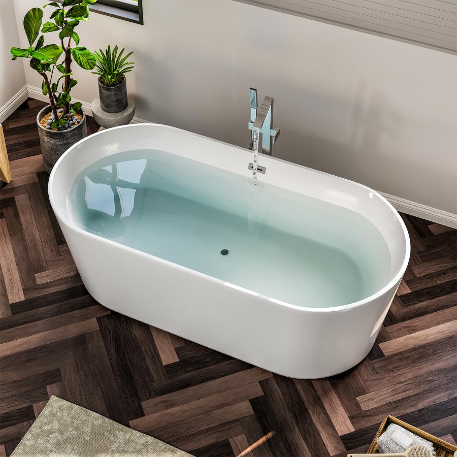 EVIVA Chloe 55 Inch Acrylic Free Standing Bath Tub