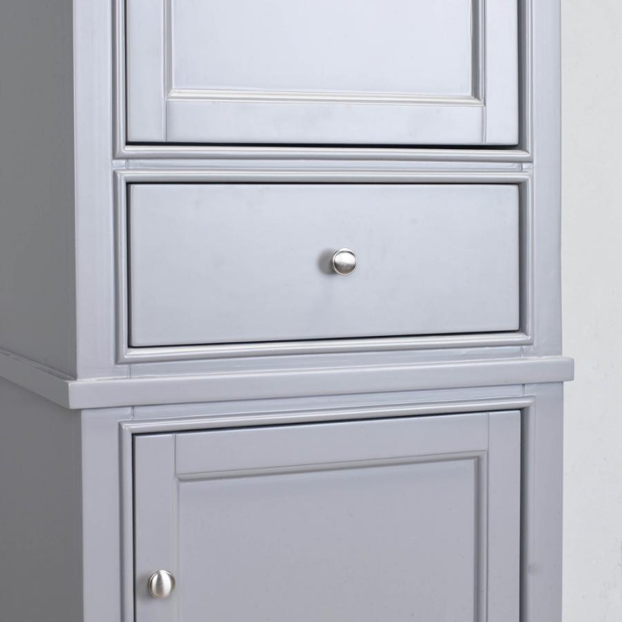 grey bathroom linen cabinets